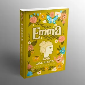 Emma by Jane Austen - Hardcover Vintage Storybook Style Classic Literature Book for Lovers of Literature, Featuring Love and Personal Growth, Social Class Exploration